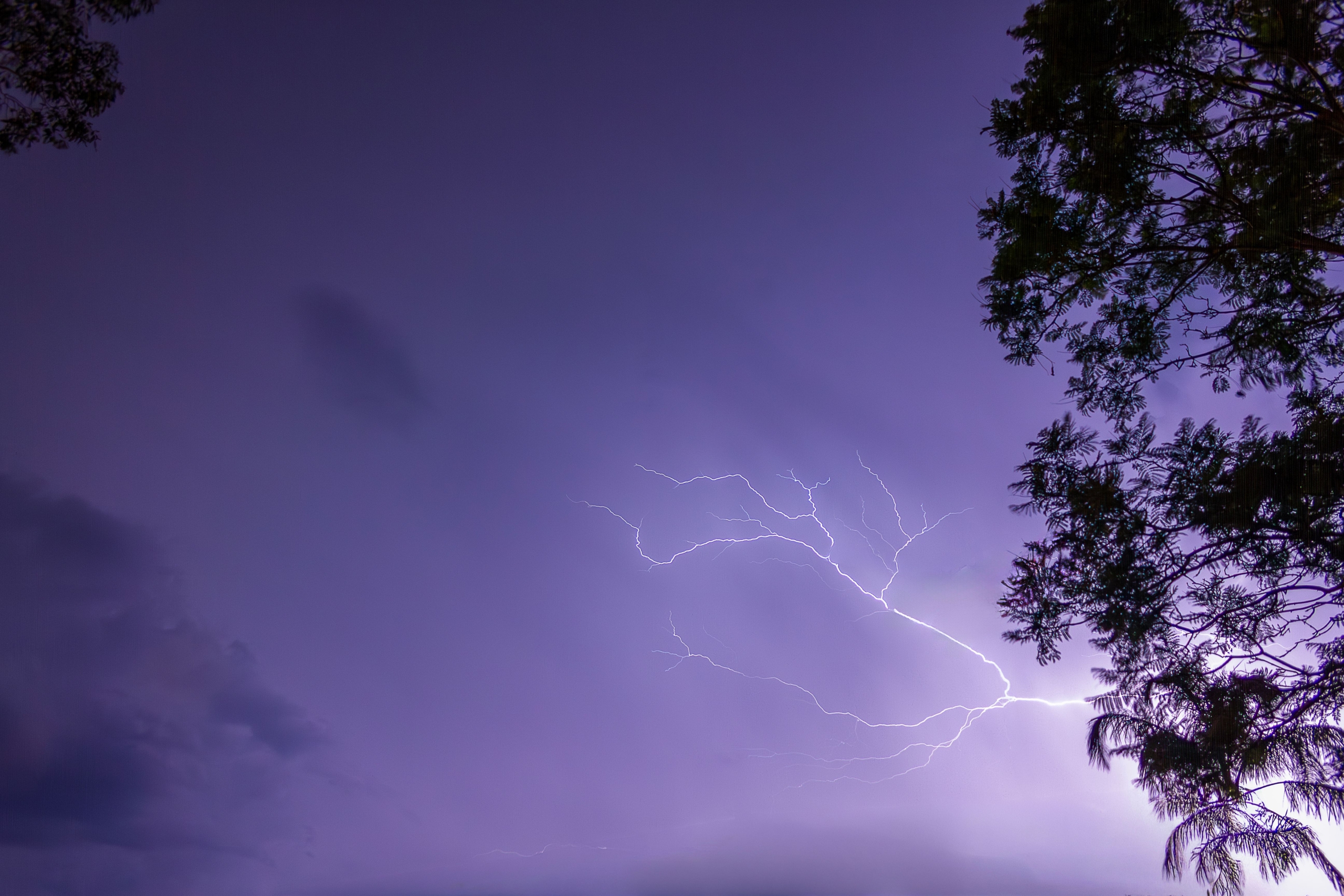 Lightning storm over Campbelltown NSW Australia